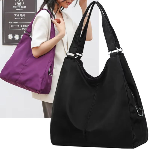 Edle Shopper Lederoptik mit Reißverschluss