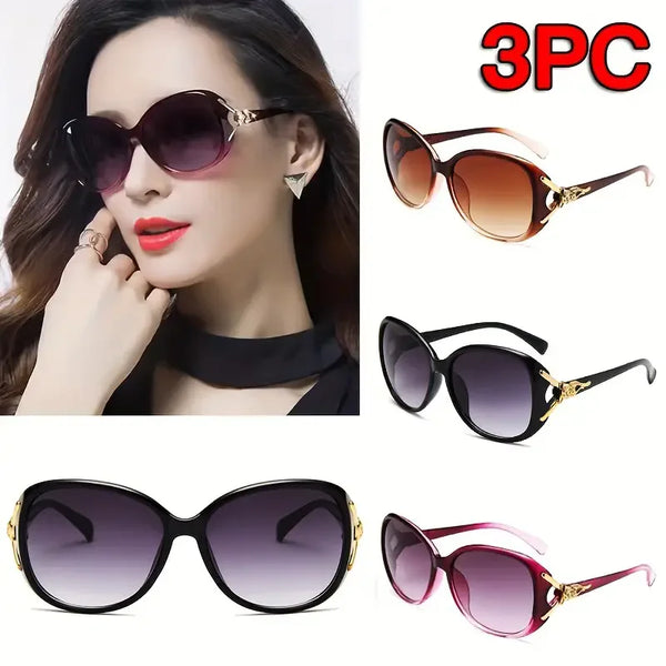 Stilvolle Sonnenbrille Oversize PC UV400 Spiegelglas