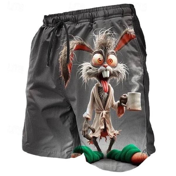 3D Animal Print Beach Shorts für Herren & Kinder – Sommer